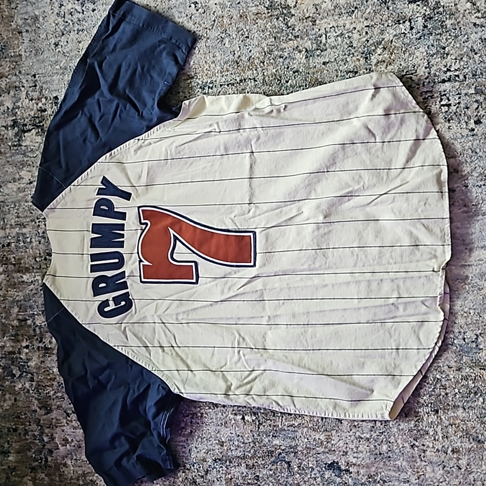 Disney Baseball Jersey Dwarfs Grumpy - image 7